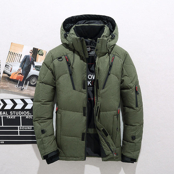 Hooded Zip Jacket with Removable Hood and Thick Polyester, Fall Winter