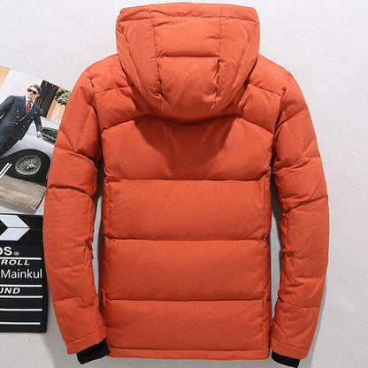 Hooded Zip Jacket with Removable Hood and Thick Polyester, Fall Winter