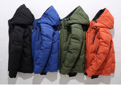 Hooded Zip Jacket with Removable Hood and Thick Polyester, Fall Winter
