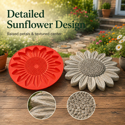 Reusable Sunflower Stepping Stone Mold