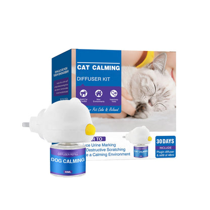 Pheromone Diffuser for Anxious Pets with Plug-In Operation and 60-Day Refill Supply