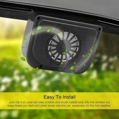 Solar Powered Car Window Ventilation Fan with Automatic Air Circulation