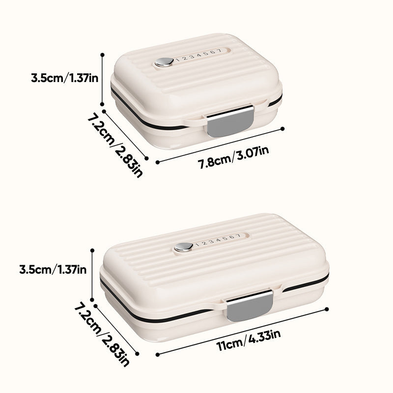 Portable Pill Organizer | Seven Compartments with Digital Counter