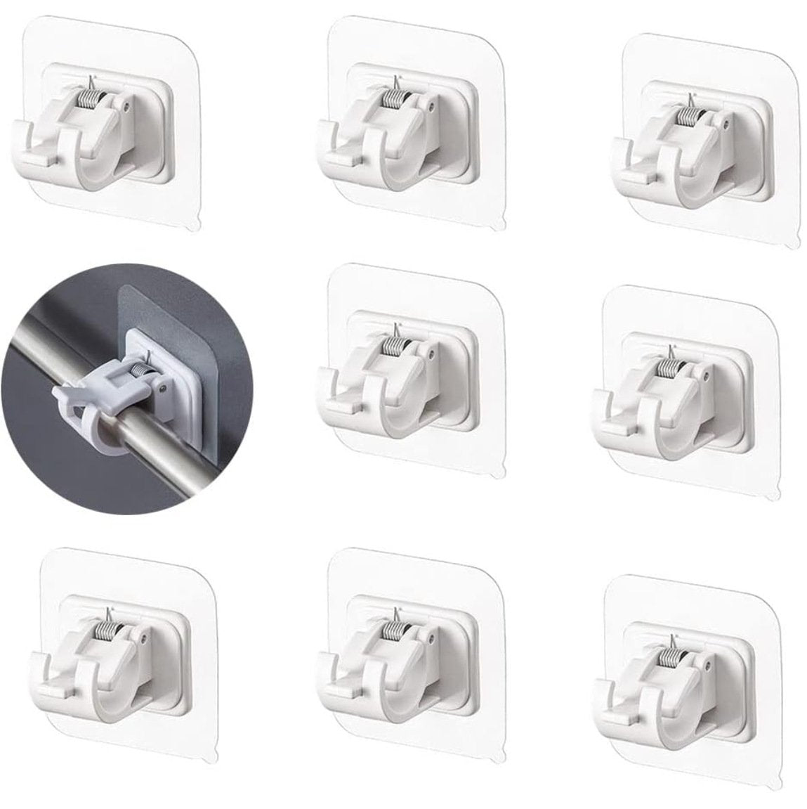 Punch-Free Self Adhesive Curtain Holder