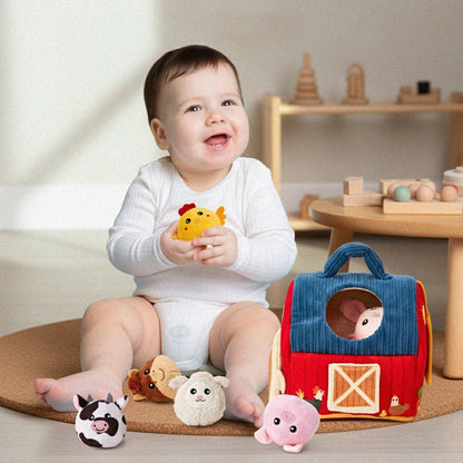 Farm Animal Toys Playset Soft Plush Fun Role Play Toys