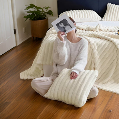 Fleece Throw Blanket Soft Cozy Plush Large Drape