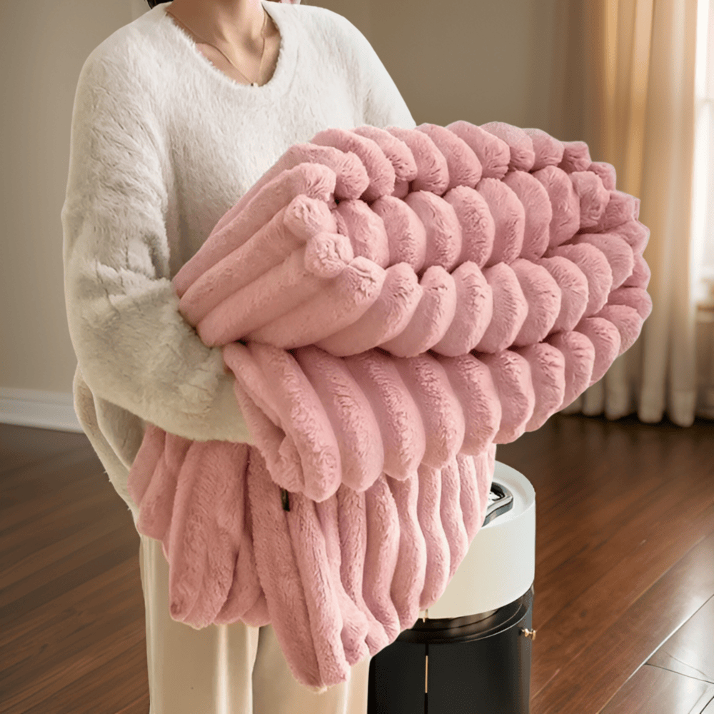 Fleece Throw Blanket Soft Cozy Plush Large Drape