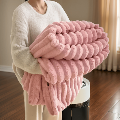 Fleece Throw Blanket Soft Cozy Plush Large Drape