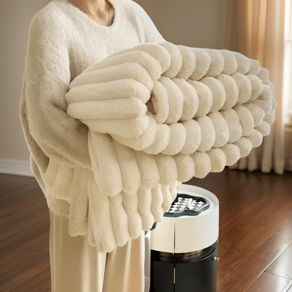 Fleece Throw Blanket Soft Cozy Plush Large Drape