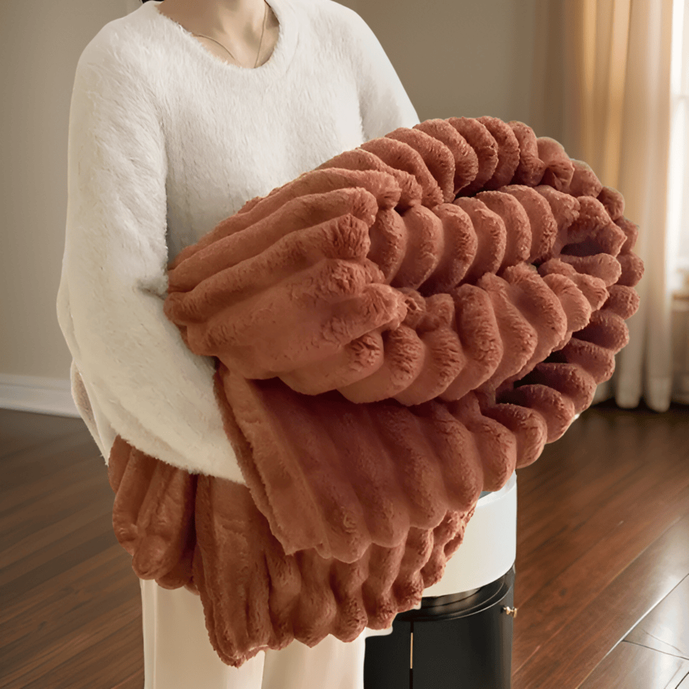Fleece Throw Blanket Soft Cozy Plush Large Drape