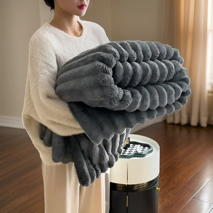 Fleece Throw Blanket Soft Cozy Plush Large Drape