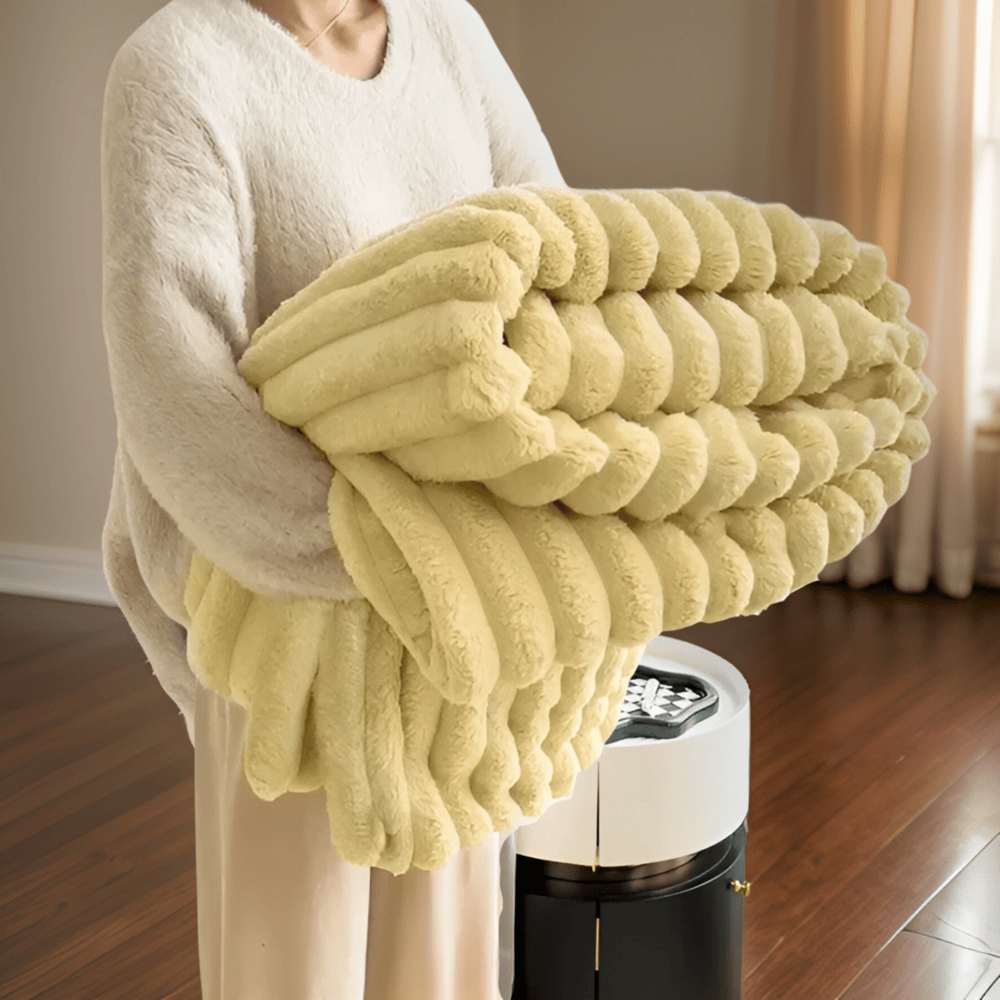 Fleece Throw Blanket Soft Cozy Plush Large Drape