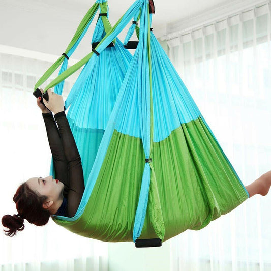 Flexible Aerial Silk Yoga Hammock Swing, Durable, Adjustable, Portable