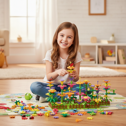 Flower Building Toy Creative Play Imaginative Fun