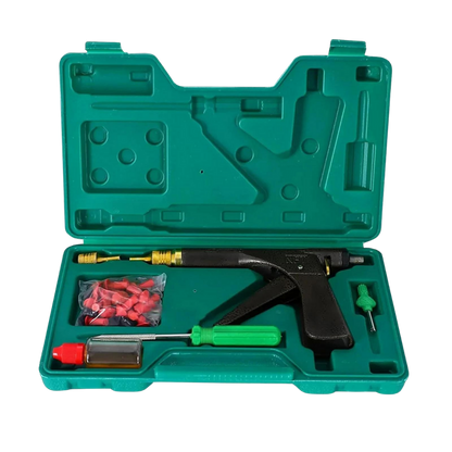 Automatic Tubeless Tire Repair Tool with Mushroom Plugs and Trigger Mechanism