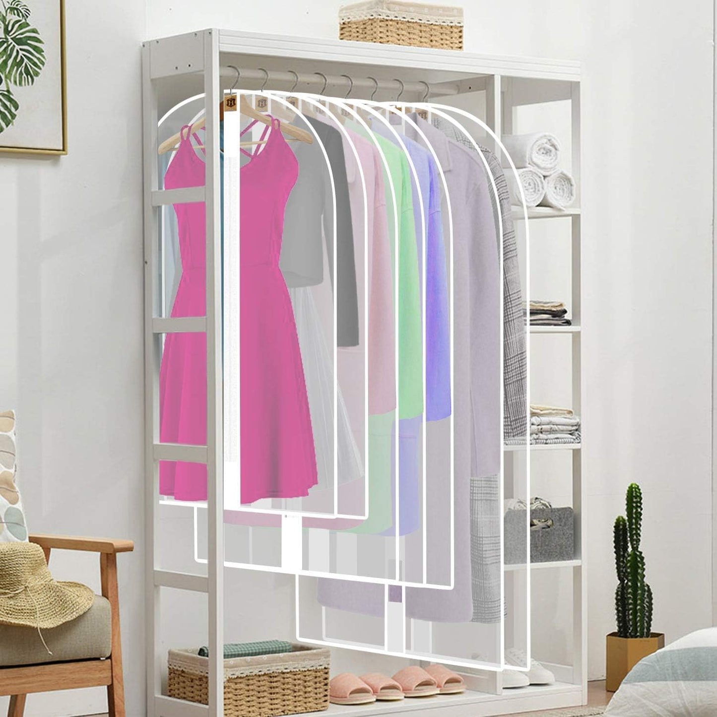 71-Inch Garment Bag with Full-Length Zipper and Dual Handles for Gowns