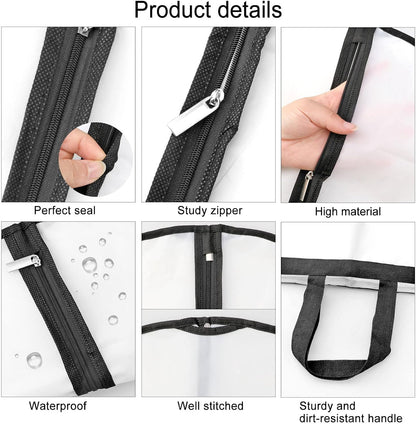 71-Inch Garment Bag with Full-Length Zipper and Dual Handles for Gowns