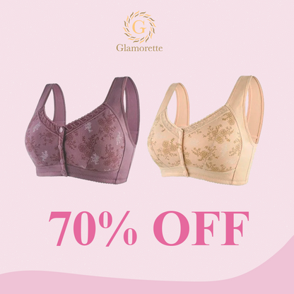 Glamorette – Cotton Front Closure Bra