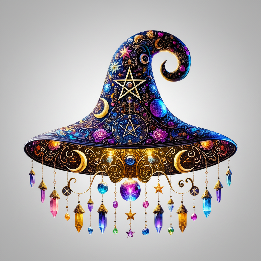Halloween Witch Hat Decor Magical Home Accent