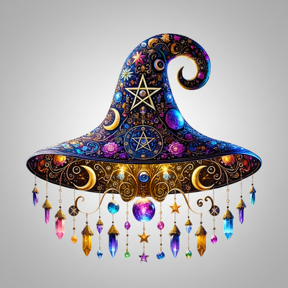 Halloween Witch Hat Decor Magical Home Accent