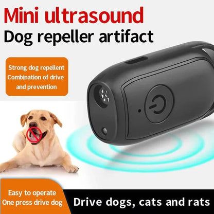 Ultrasonic Dog Bark Control Device with Single Button Activation and Portable Design