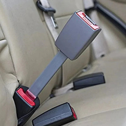 Seat Belt Extender with 11-Inch Rigid Stem and Upright Buckle Reach, Toolless Click-In