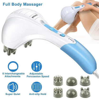 Percussion Massager with Dual Motors and Adjustable Speed Settings