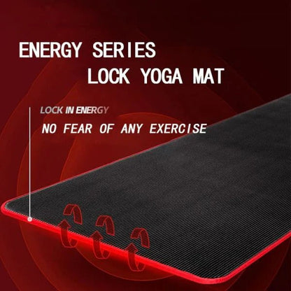High Density Exercise Mat with Textured Non Slip Surface and Joint Protection
