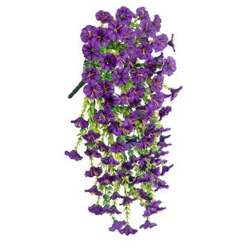 UV Resistant Artificial Morning Glory Hanging Decor