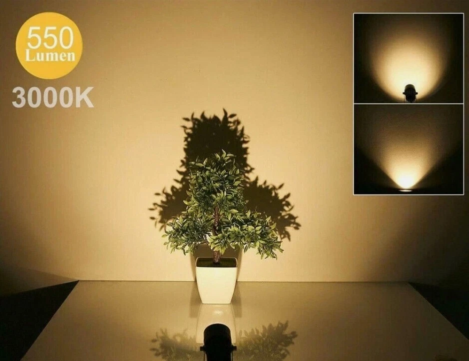 LED Landscape Spotlights 12V 5W with Adjustable Head and IP65 Rating, 10-Pack