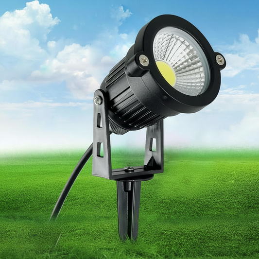 LED Landscape Spotlights 12V 5W with Adjustable Head and IP65 Rating, 10-Pack