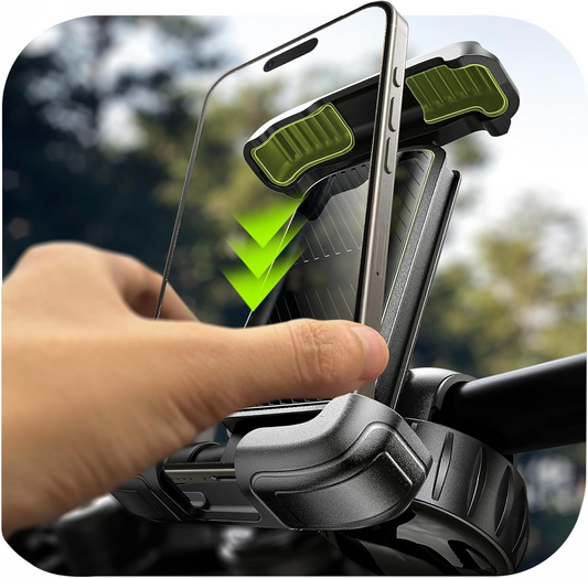 Bike Phone Holder with 360 Degree Rotation and Four Corner Grip for 4.7-6.8in Phones