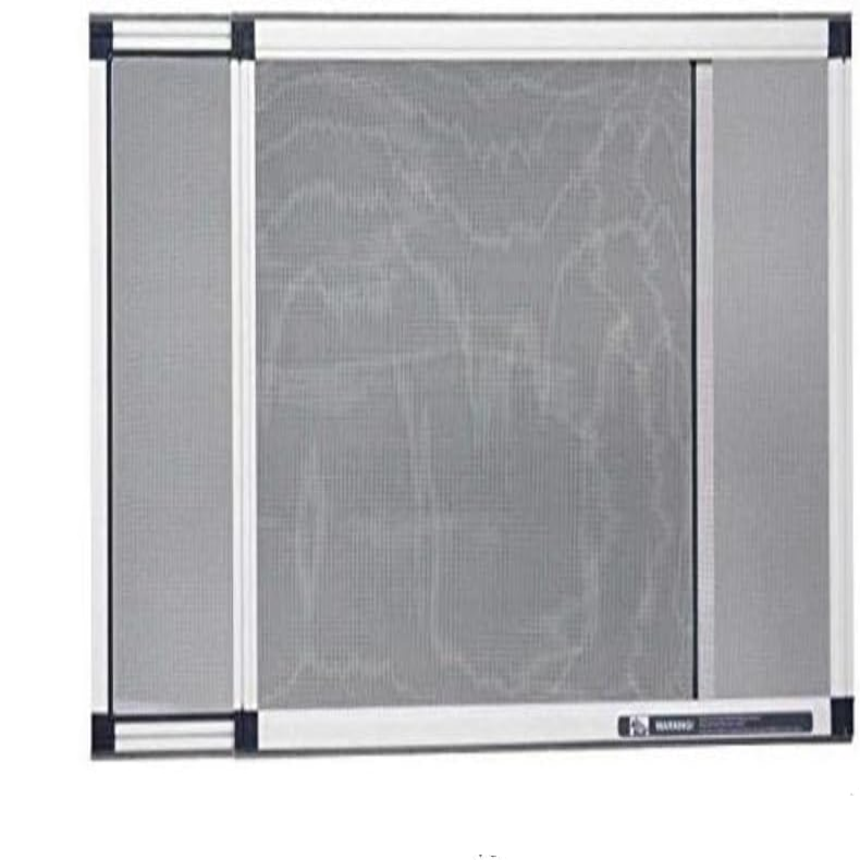 Expandable Window Screen with Fiberglass Mesh and Felt Weather Stripping, 15″ H × 21″–40″ W Pack of 2
