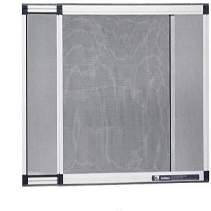 Expandable Window Screen with Fiberglass Mesh and Felt Weather Stripping, 15″ H × 21″–40″ W Pack of 2