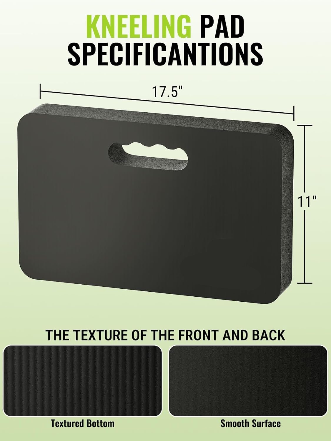 Knee Pads with Thick Foam Cushioning and Adjustable Straps for Gardening