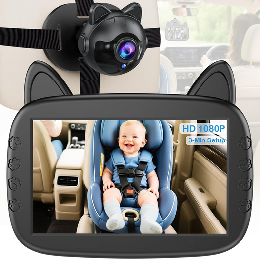 Rear View Baby Car Camera with Night Vision and Wide Angle Lens for Infant Monitoring