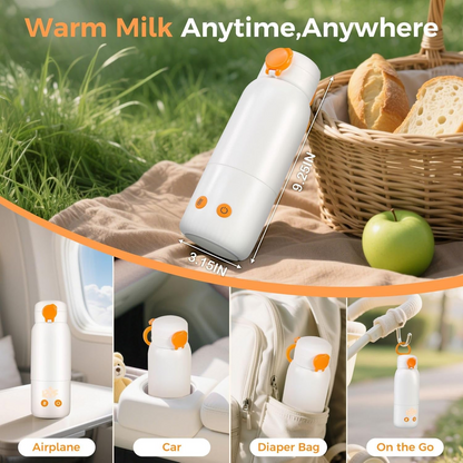 Bottle Warmer with Auto Temperature Shutoff and 12ft Power Cord for 8oz Bottles