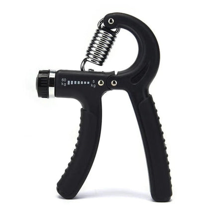 Adjustable Grip Strength Trainer with Rotary Knob Dial and Stainless Steel Mechanism