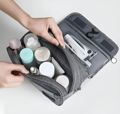 Hanging Travel Toiletry Organizer for Men with Multiple Compartments