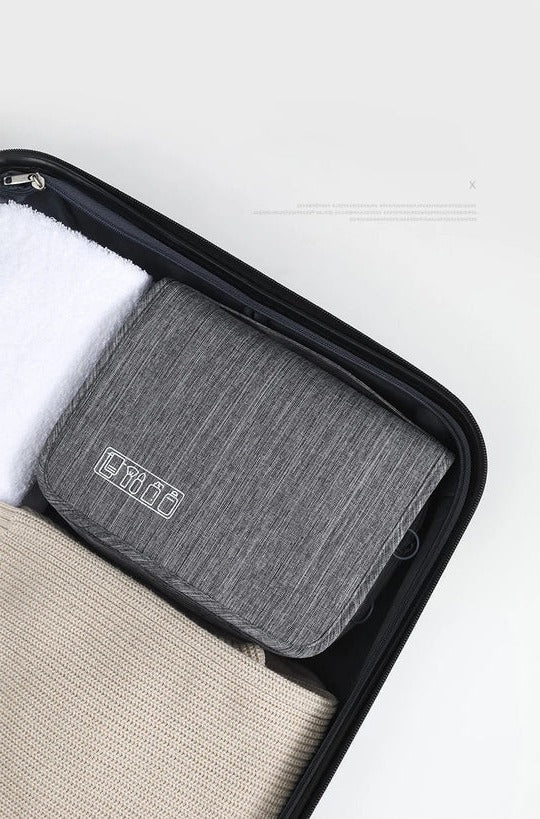 Hanging Travel Toiletry Organizer for Men with Multiple Compartments