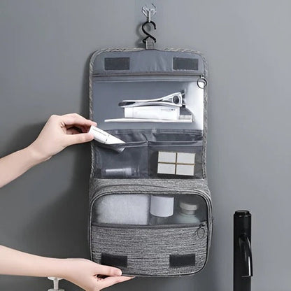 Hanging Travel Toiletry Organizer for Men with Multiple Compartments