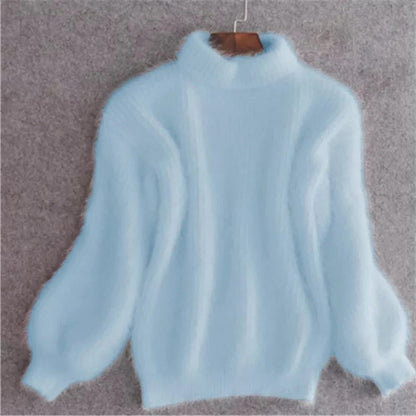 Women's Relaxed Fit Knit Sweater with Vintage Design and Machine Washable Fabric