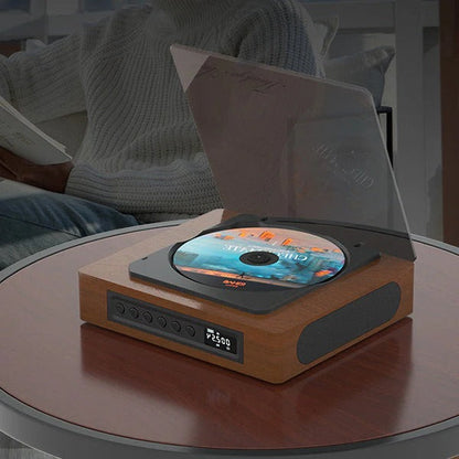 Retro CD Player with Wireless Streaming and FM Radio, LCD Display