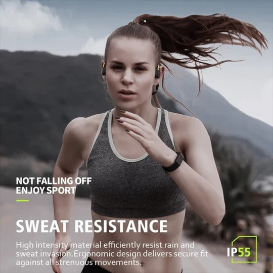 Wireless Bone Conduction Headphones with Open-Ear Design