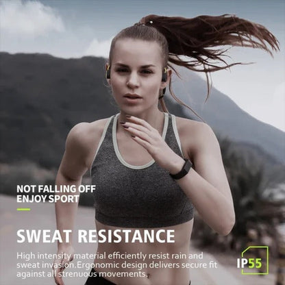 Wireless Bone Conduction Headphones with Open-Ear Design