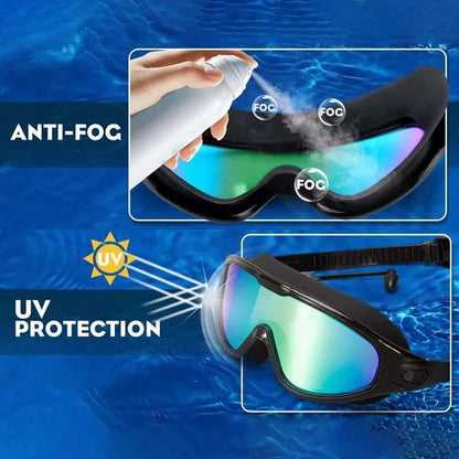 Wide-Angle Swimming Goggles with Anti-Fog Vision