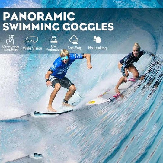 Wide-Angle Swimming Goggles with Anti-Fog Vision