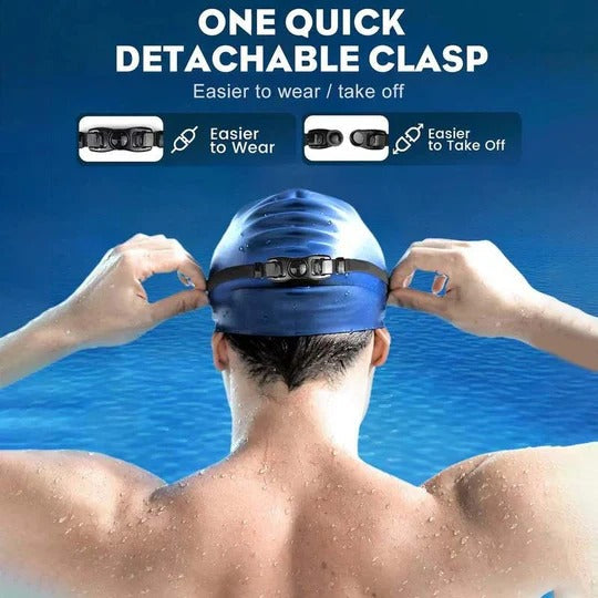 Wide-Angle Swimming Goggles with Anti-Fog Vision