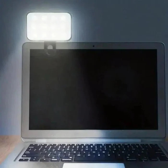 Mobile Phone Clip-On LED Light - LED High Power Rechargeable Clip Fill Video Selfie Light for Phone