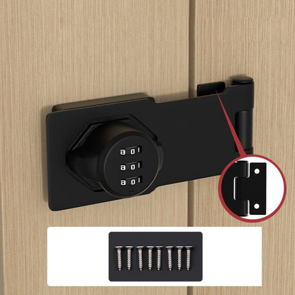 Combination Cam Lock with 1,000 Code Options and Chrome Dials, Dual Baseplate Design